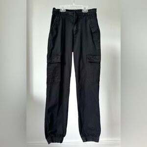 Garage black cargo pants, Cotton, size XS